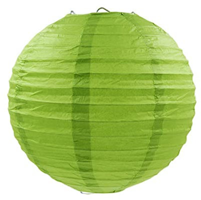 1 STÜCK 10-40 cm China Papierlaternen Festival Liefert Kinder Geburtstag Hochzeit Dekoration Dekor Geschenk Handwerk DIY Lampion Laterne-grün, 35 cm (14 Zoll)