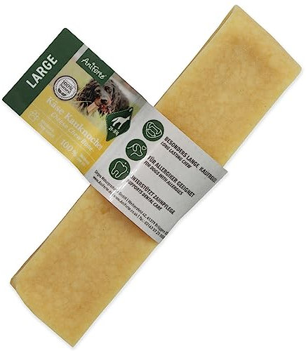AniForte Käse Kauknochen für Hunde 138-155 g – Natürlicher Kaukäse für Beschäftigung & Zahnpflege, für große Hunde 20-30 kg, langlebiger Kauspaß