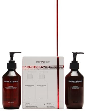 Grown Alchemist Giving Hand On, Limited Edition Feiertags-geschenkset & Sparpaket - 300ml Verjüngendes Handwaschmittel & 300ml Handcreme