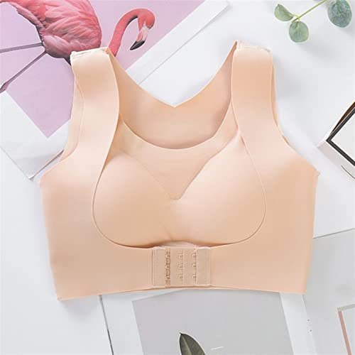ONWEE Verstellbare Rückenstütze für Damen, Stützgürtel, orthopädische Rückenhaltungskorrektur, Haltungskorrektur, Schulterkorrektur, Rücken (Farbe: Beige, Größe: Groß) (Beige L) Vision