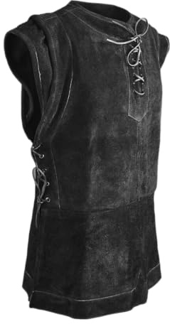 MYTHOLON Penda Lederwams Wildleder, schwarz, M