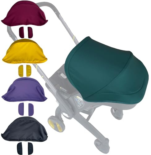 Feliliber Stroller Replacement Accessories Canopy, Colorful Sun Shade Compatible with Doona Car Seat & Strollers (Blackish Green)
