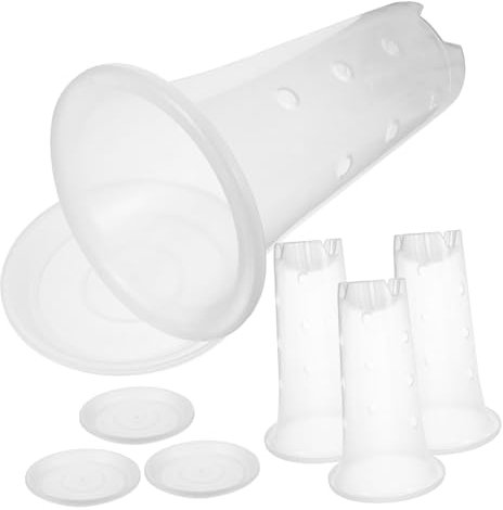 Sosoport Pots De Fleur Plastique Transparent pour Orchidées Pots De Pépinière pour Aération Et Arrosage Fournitures De Jardinage pour Plantes De Petite Et Moyenne