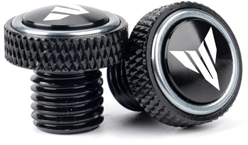 ZESIDIMO M10 x 1,25 agujero espejo tapas tornillos tornillos accesorios motocicleta CNC para Yamaha MT 07 09 10 MT07 MT09 SP MT10 FZ09 FZ07 (gris)