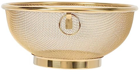 FUNOMOCYA Colino Acciaio Inossidabile Con Rete Fina Per Lavaggio Frutta e Verdura Ciotola Multifunzionale Per Cucina Design Elegante e Resistente Capacità Ampia Per Preparazioni Culinarie