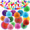 Pompones de Papel, Pompones Multicolor Decoracion, 47 Piezas Decoraciones para Fiestas, Cumpleaños y Carnaval, Bodas graduación Eventos Accesorios Decoración