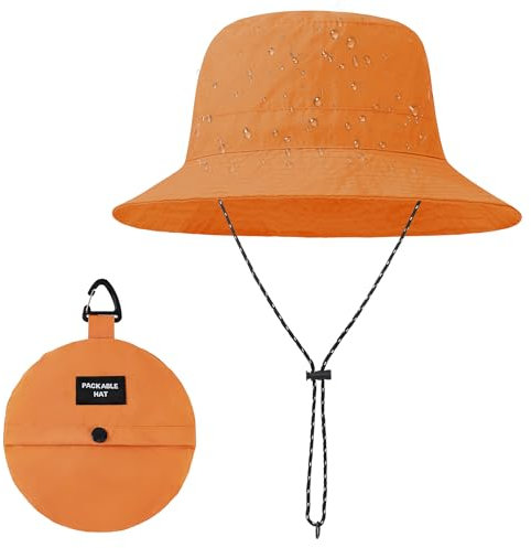 Durio Regenhut Unisex Wasserdicht Bucket Hat Sommerhut Herren Anglerhut Neutraler Sonnenhut Outdoor Hut Verstellbarer Fischerhut für Damen und Herren