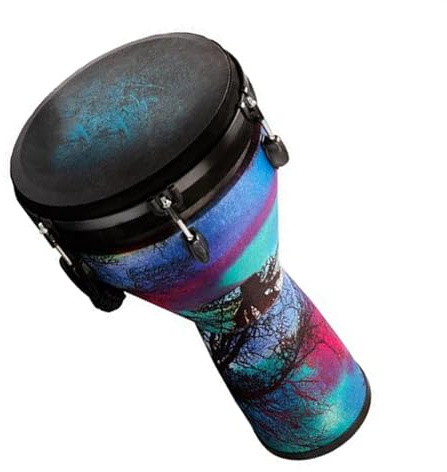 10 Inch Professional African Djembe Drum Traditional Musical Instrument African Drum for Beginners (Color : A)