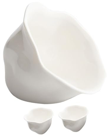 OKUMEYR 3stücke Teiliges Keramik Schalen Blumenform Dip-schalen Für Saucen Und Gewürze Für Snacks Und Sushi Stilvolle Tischdekoration Und Aufbewahrung