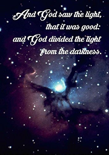 Bible Quote Verse - He made darkness his secret place; his pavilion round about him were dark waters and - A4 Photo Print