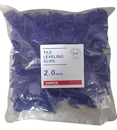 Crucetas separadoras 2,0 mm para azulejos y baldosas (250 unidades, azul) – Juntas uniformes para alicatado y solado – Outillage Carreleur 2.0