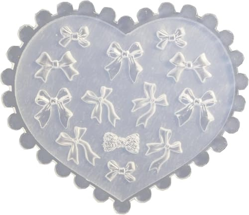 1 moule blanc en silicone pour décoration d'ongles en forme de nœud 3D - Peut être utilisé à plusieurs reprises - Beauté et soins personnels - Accessoires pour faux ongles - Artisanat