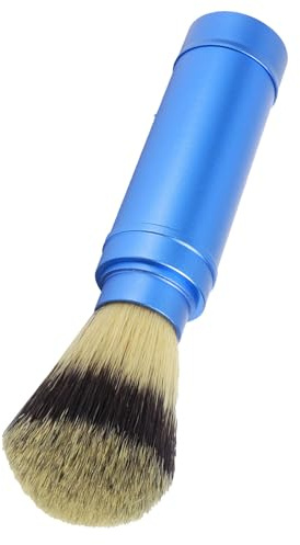 Acouto Spazzo Sortice di Cura della Schiuma Compatta per gli Uomini Viaggiare la Barba Blu
