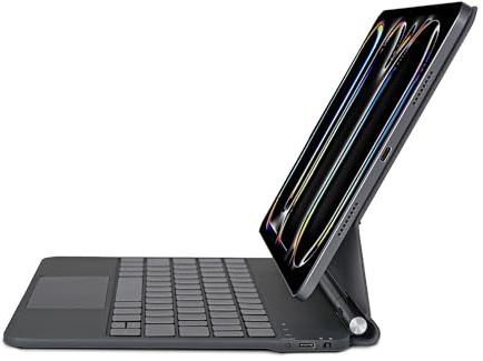 Synchro Bands Magic Keyboard für iPad Pro 13 (M4,2024 / M5,2025), Tastatur Hülle für iPad Pro 13 Zoll (M5, 2025),Magnetischer Ständer, Integriertes Trackpad, 7 Farben, Deutsch