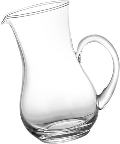 JOINPAYA Distributore di Vino in Vetro 500ml, Brocca per Vino Rosso e Liquori, Decanter Trasparente per Casa e Intrattenimento