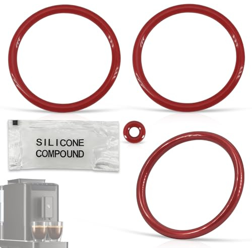 Anillos de sellado para cafeteras automáticas Tchibo Esperto Pro – Juego de 4 juntas adecuadas para Tchibo Esperto, Esperto2, Beko CEG, Grundig KVA 4830, junta compatible con cafetera Smeg BCC