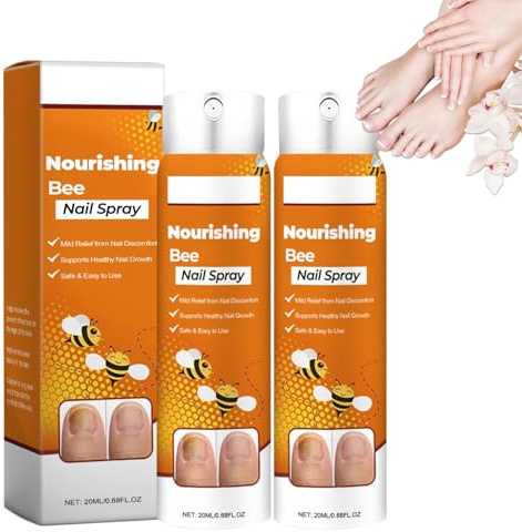 Spray Riparatore Per Unghie Al Veleno D'ape, 20 ml Spray Lenitivo Per Unghie - Liquido Rinforzante Antimicotico Per Unghie Delle Mani, Liquido Nutriente Per Unghie Dei Piedi Danneggiate (2PCS)