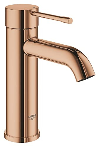 Grohe Essence New Einhebelmischer für Waschbecken, glatter Auslauf, 5,7 l, S – Warm Sunset