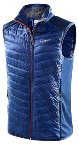 Black Crevice Herren-Hybrid-Weste I Herren-Sportweste Größen I Herren-Outdoor-Weste I isolierende & atmungsaktive Herren-Weste mit Stehkragen I ärmellose Weste