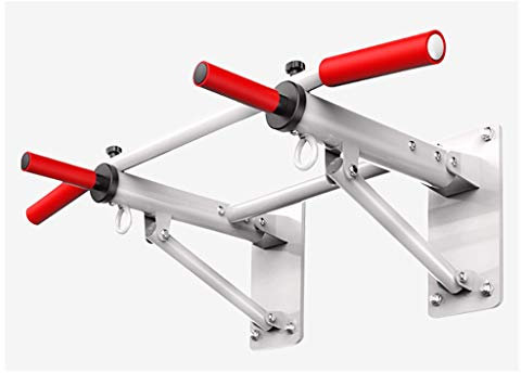 JDKC- Klimmzugstange Klimmzug-Gewichtsstange, an Der Wand Montierte Stange, Fitnessgeräte für Männer und Frauen Power Rack (Color : White)