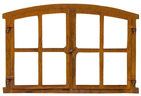 aubaho Stallfenster Fenster zum Öffnen Scheunenfenster Eisen Rost 74cm Antik-Stil