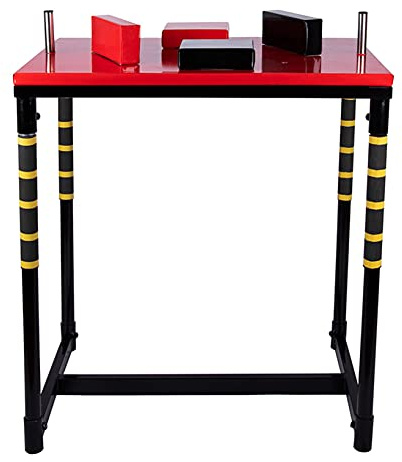 HENGGE Standard Arm Wrestling Tisch Fitnessgeräte, Geeignet Für Home Office-Gymnastik-Wrestling-Ausrüstung,Rot