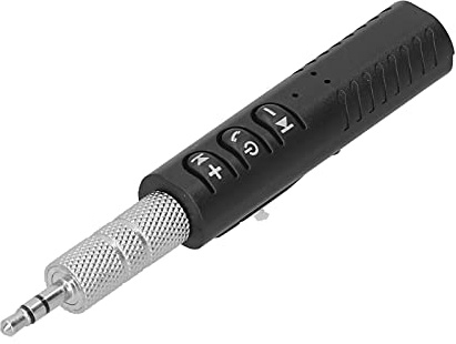 Receptor Bluetooth para automóvil, Adaptador de audio inalámbrico auxiliar ligero portátil de 3.5 mm, Diseño separado conveniente, Soporte de mensajes de voz, Para auriculares, Auriculares, Audio acti