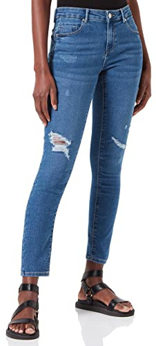 Only Onldaisy Reg Push Up SK Ank DNM Jeans da Donna, Blu Denim Medio., 29 W/32 L