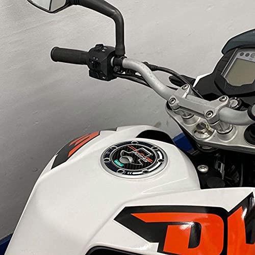 LABELBIKE 3D Motorrad Tankdeckelaufkleber kompatibel mit KTM | 125 Duke 2013-2016, Harzschutz, Kratzfestigkeit, Dekoration
