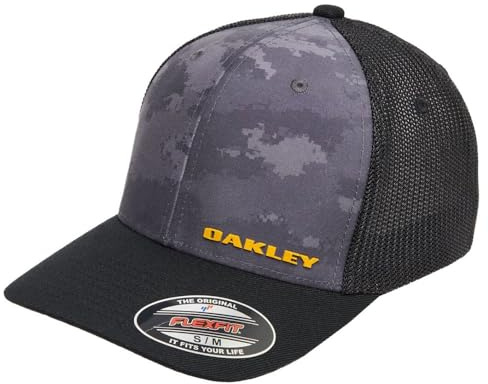 Oakley Unisex Trucker Cap Verschluss, Grey Brush Camo, S/M