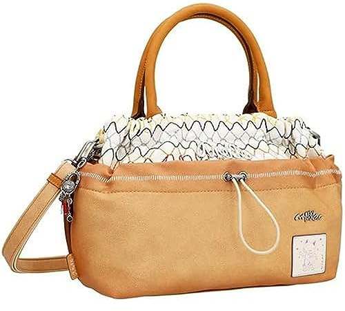 Anekke - Bolso Bowling para Mujer - Bandolera de Hombro Polipiel con 2 Asas y Cierre de Cremallera - Colección Menire - Accesorios y Complementos Mujer - 28x22x12 cm