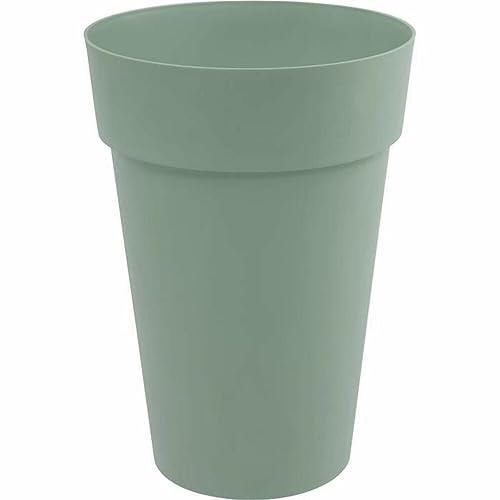 EDA - Pot de Fleur Vase Haut Toscane Ø 46 cm - Volume 67 L - Ø 46 x H.65 cm - Vert Laurier