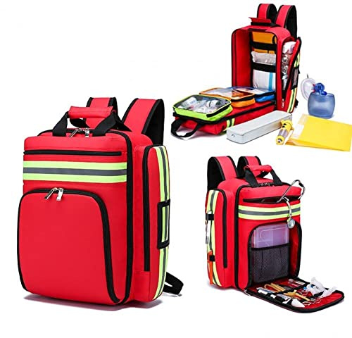 Sanfly Forniture Mediche di Emergenza Zaino Disaster Relief Relief Kit Kit di Soccorso Kit di Sopravvivenza per Trauma di Grande capacità
