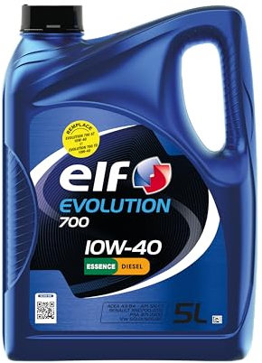 ELF EVOLUTION 700 10W-40, Huile moteur essence et Diesel, 5 litres