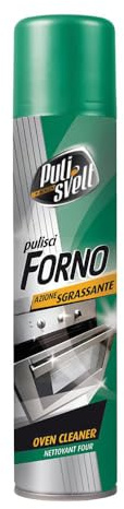 Virsus Pulitore per Forno e Fornelli Spray 450, Capacità 300ml, Detergente Schiuma Attiva ad Azione Sgrassante, Rimozione Rapida ed Efficace di Incrostazione e Residui