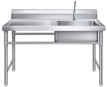 Lavello Commerciale,lavello In Acciaio Inossidabile,lavello Da Appoggio,lavello Da Cucina,lavello Da Bar,lavello Da Esterno,lavelli Da Appoggio In Acciaio Inossidabile,con Rubinetto Da Appoggio(120cm/