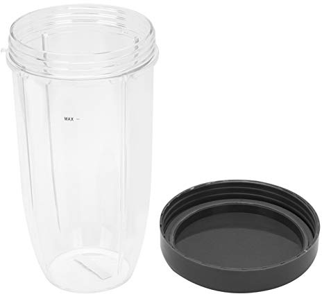 Biitfuu Kit de Bol Mélangeur 32OZ et 24OZ avec Couvercle pour Nutri 900W (Grande Tasse 32Oz)