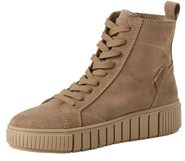 Tamaris dam spetsstövel platt 1–25205–45 stövletter, Beige, 39 EU