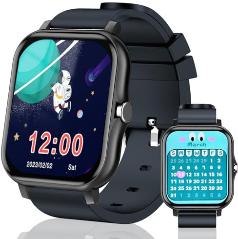 Orologio Smartwatch Bambini, Orologio Bambina Bambino con Contapassi, 14 Bambini Giochi, Musicale, 20 Modalità Sportive, Sveglia, Torcia, Smart Watch Regalo per Ragazzi e Ragazze dai 3 ai 12 anni
