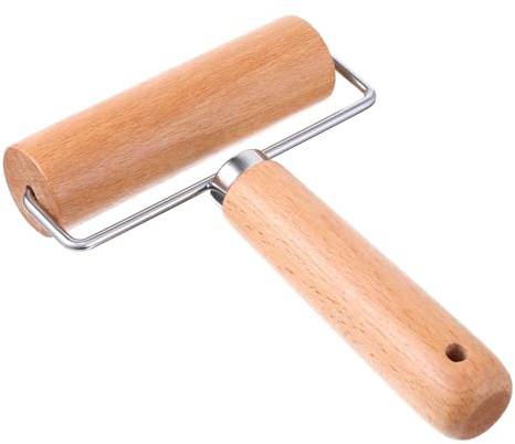 Small Rolling Pin 11cm/4.4 inch Wooden Rolling Pins For Baking Wooden Dough Roller Not Easy to Break Non-Stick Pizza Roller Pastry Rollers Essential Kitchen Utensils for Home Kitchen Baking Cooking