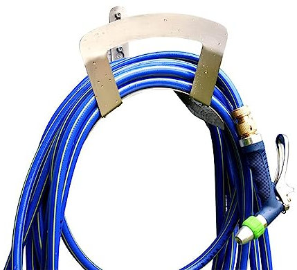 BSIDFEN heavy duty water hose holder wall mounted garden pipe cable hanger tidy bracket rack fence shed comfort grip rust resistant professional gardening tool wall mounted ho