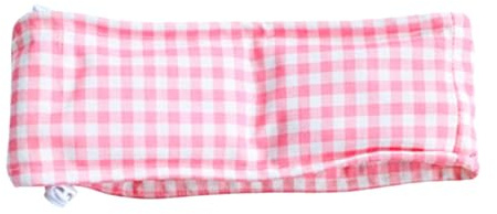 LOVIVER 1-Piece Dog Cooling Bandana, average coral Plaid Neck Wrap with Adjustable Drawstring & Reusable Ice Packs, Breathable Scarf for Summer Outdoor Training strolling