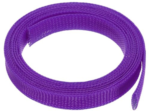QUARKZMAN Manga Expandible De Pet 3 M 19 mm Morada Organizador De Cables | Para Envolver Y Proteger Cables