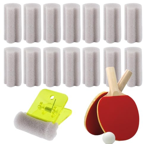 Table Tennis Glue Sponge - Secure Fixing Deep Cleaning Absorbent Substitute | Brush Set for Cleaning Glue Racket – for Adults, Enthusiasts, Beginners, Amateurs, Women and Men