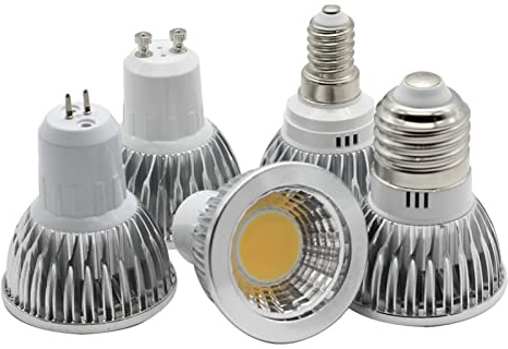 HGETJOHXEM Home Bulbs 1pc Led Spotlight GU10 LED 9W 12W Dimmable Aluminum Body Led Bulb 9W 12W COB G5.3 E14 E27 LED Lamp AC 110V 220V 240V Household Lamp (Color : Cold White, Size : G5.3 9W)