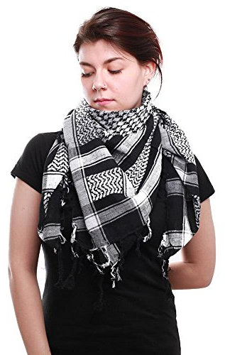 Baumwolltücher Baumwolltuch Kopftuch Nickituch Bandana Langschal Halstuch mit Pentagramm Palituch (20011-021-0000) (20018-030-0000)
