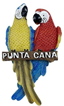 3D-Kühlschrankmagnet Punta Cana Dominica Papagei Reiseaufkleber Souvenirs Home & Kitchen Dekoration Dominica Kühlschrankmagnet aus China