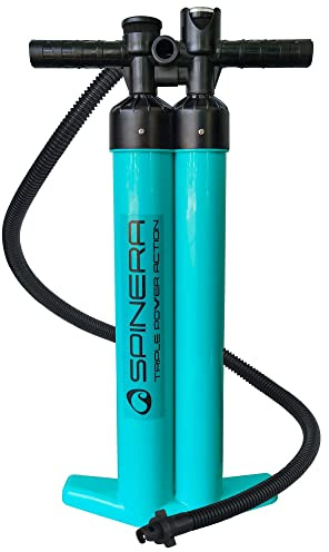 Spinera SUP & Kajak Handpumpen – Doppelhub & Power-Pumpen mit Manometer – Verschiedene Modelle & Volumen für aufblasbare Boards & Boote