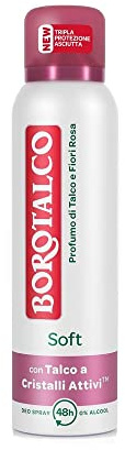 Deodorant Spray Soft profumo di Talco und Fiori, Rosa, 150 ml