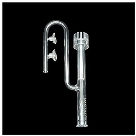 MOZTO Aquarium Skimmer Glass Lily Pipe, Spin Surface Inflow Outflow Water Plants Tank External Filter Fish Tank Accessories (Color : J-inlet, Size : 13mm)